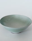 【Etsuji Noguchi】green and white glazed 6sun bowl