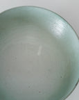 【Etsuji Noguchi】green and white glazed 6sun bowl