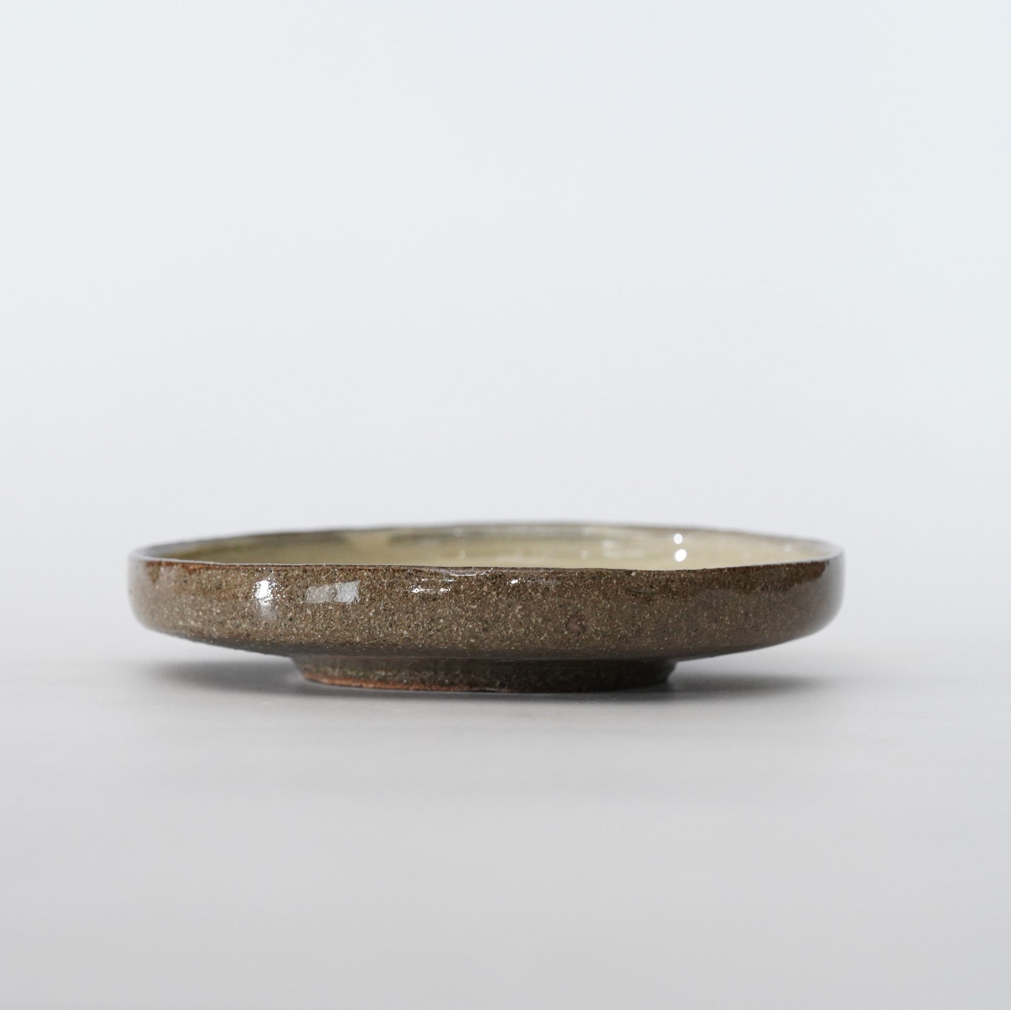 【Rui Mitoh】Ao-Karatsu round flower-shaped small plate