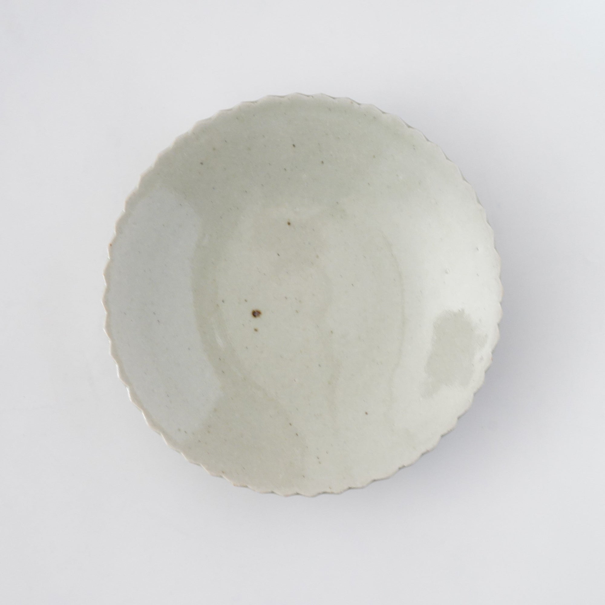 【Shuichi Okamoto】Korean-Garatsu paisley design pottery plate