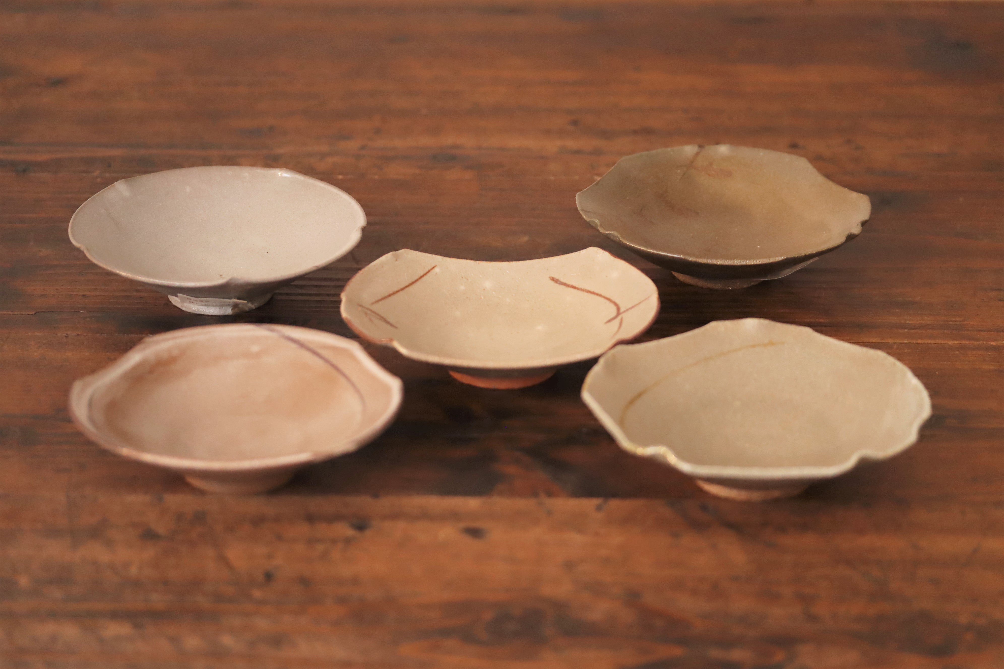 岸田匡啓】絵唐津形遊び5寸皿 – うつわ御結