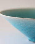 turquoise shallow bowl