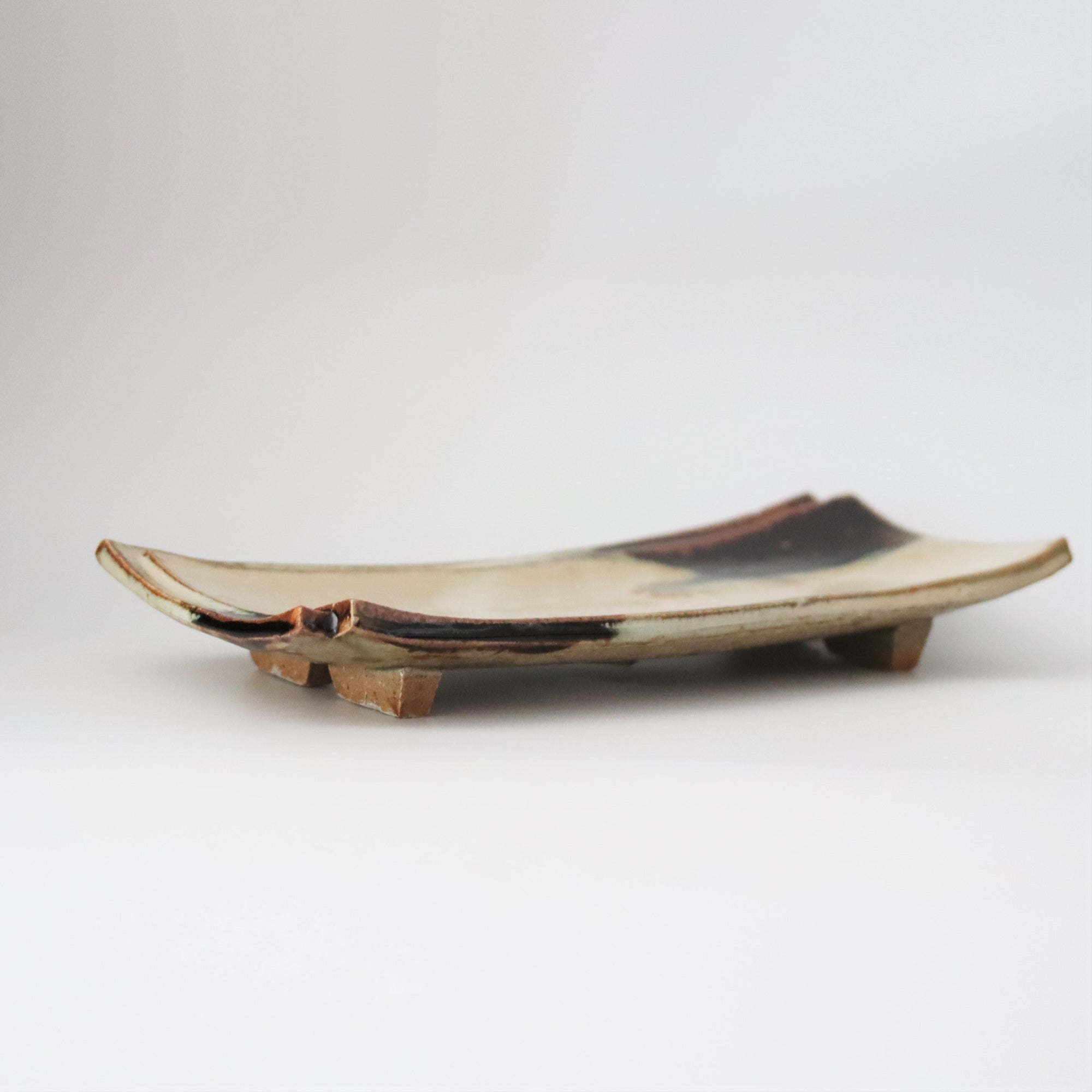 【Shuichi Okamoto】Korean-Garatsu double-plate tray