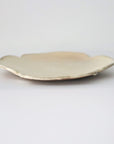 【Hideki Yamamoto】Glass glazed four-petal-shaped plate